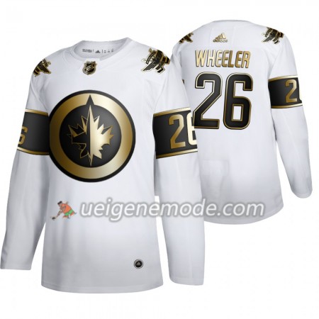 Herren Eishockey Winnipeg Jets Trikot Blake Wheeler 26 Adidas 2019-2020 Golden Edition Weiß Authentic